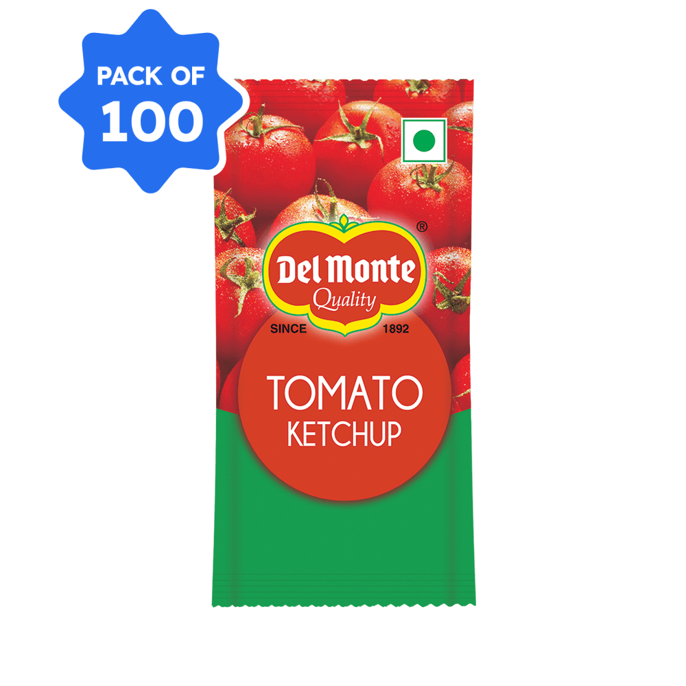 Del Monte - Tomato Ketchup Sachet - 8gm (Pack of 100)