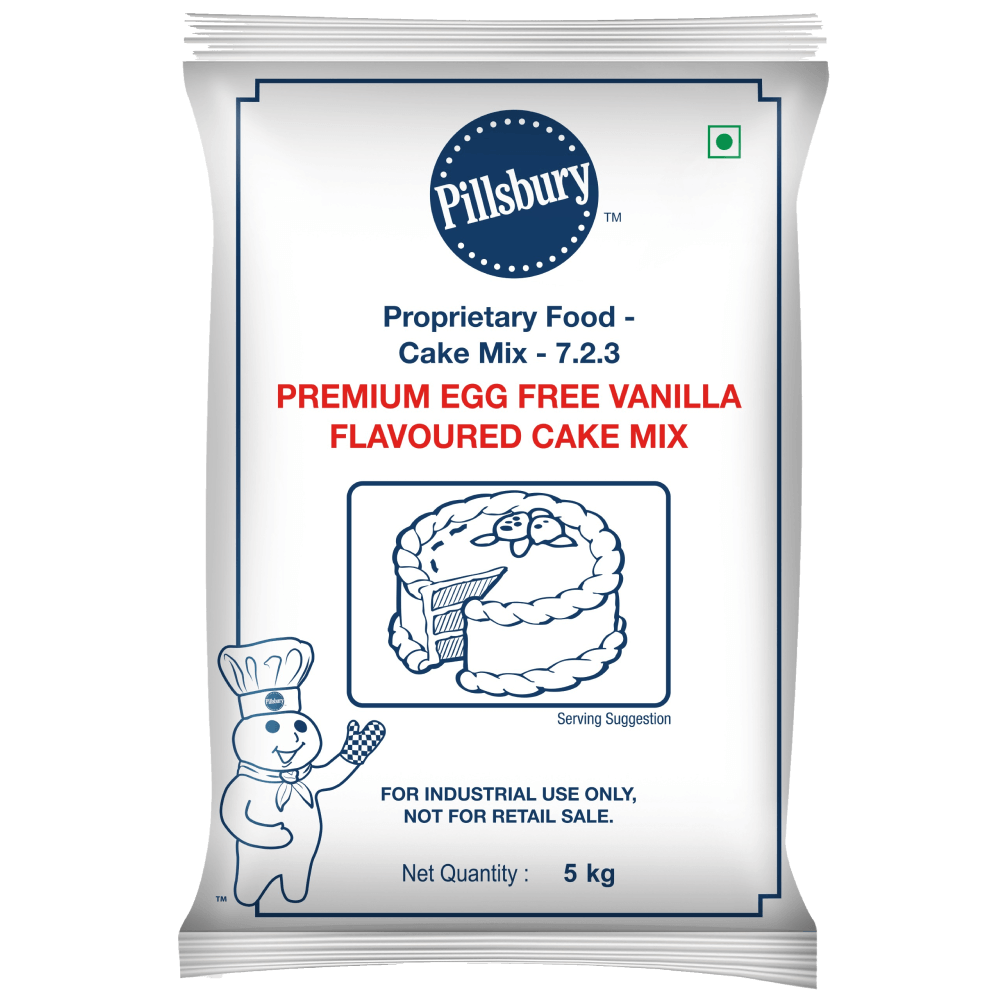 Pills Bury - Premium Egg Free Vanilla Flavoured Cake Mix - 5 KG