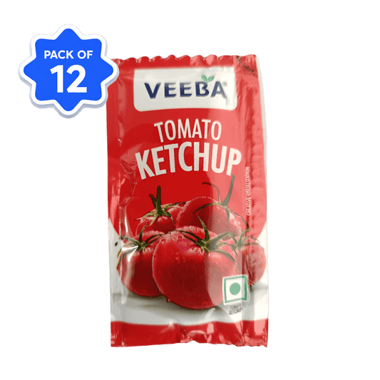 Veeba - Tomato Ketchup Sachets - 8 gm x 100 (Pack of 12)