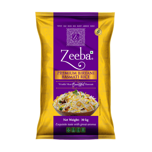 Zeeba - Premium 1121 Basmati Biryani Rice - 30 KG