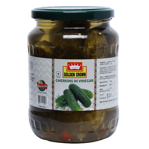 Golden Crown - Gherkins In Vinegar Whole - 670 gm