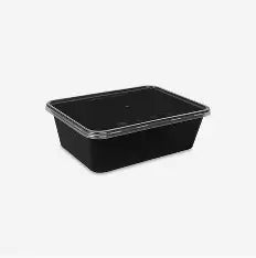 Bhagwati (14-750 ml) - Black Rectangular Container 750 ml