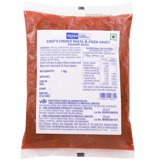 Veeba - Pizza & Pasta Chef's Choice - 1 KG
