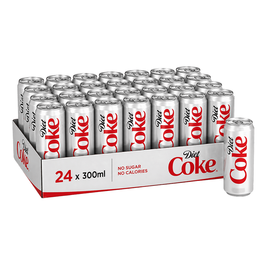 Coca Cola - Diet Coke - 330 ML Can (Pack of 24) - MRP - 50/Pc