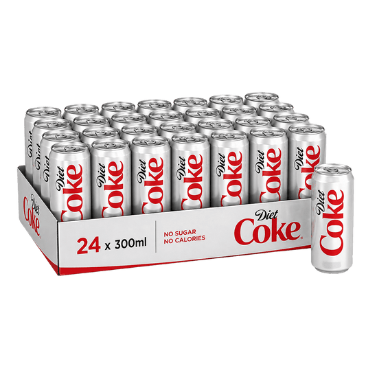 Coca Cola - Diet Coke - 330 ML Can (Pack of 24) - MRP - 50/Pc